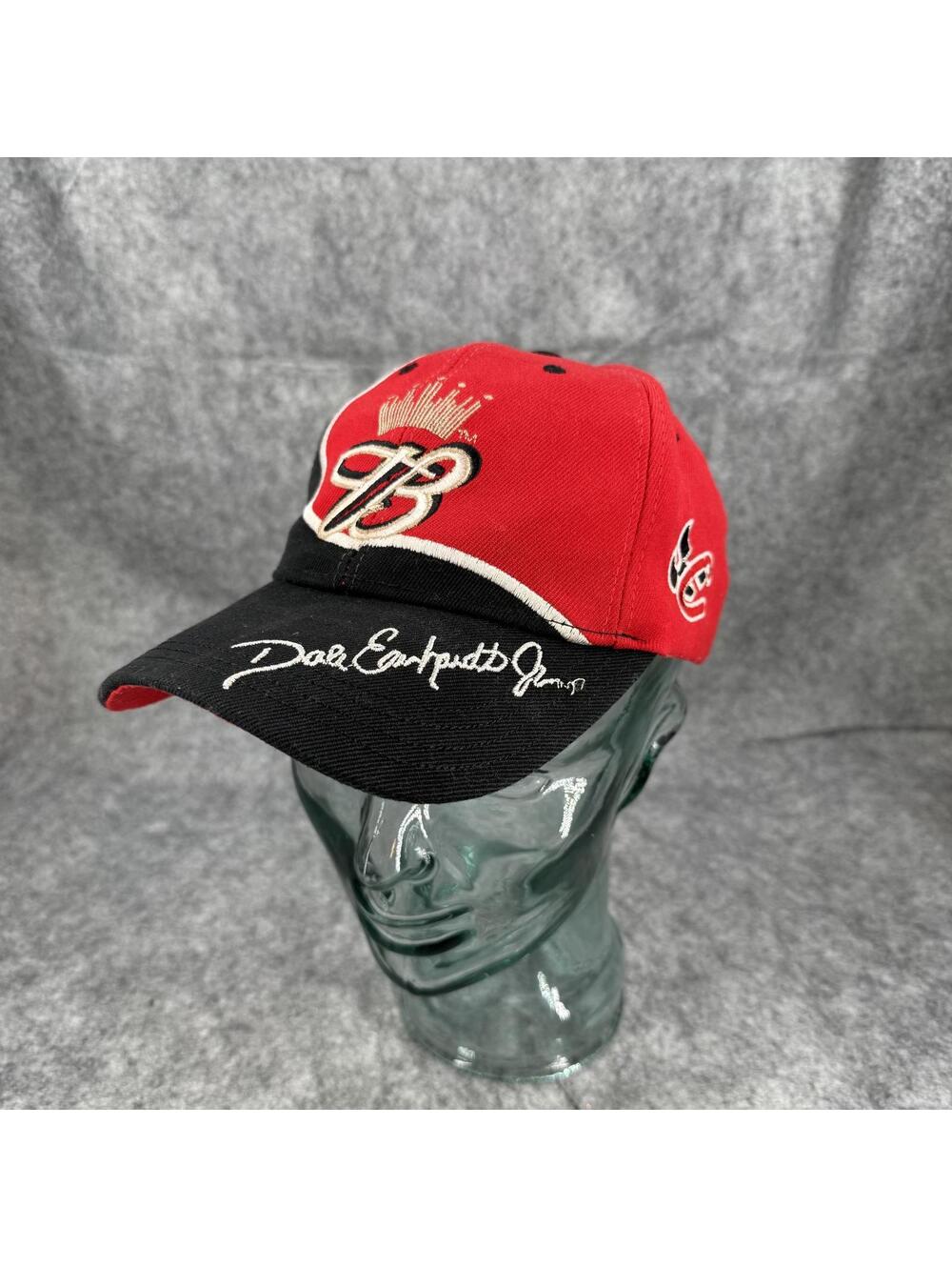 Vintage Budweiser #8 Dale Earnhardt Jr. Adjustable Size Cap Hat Red Black 7759